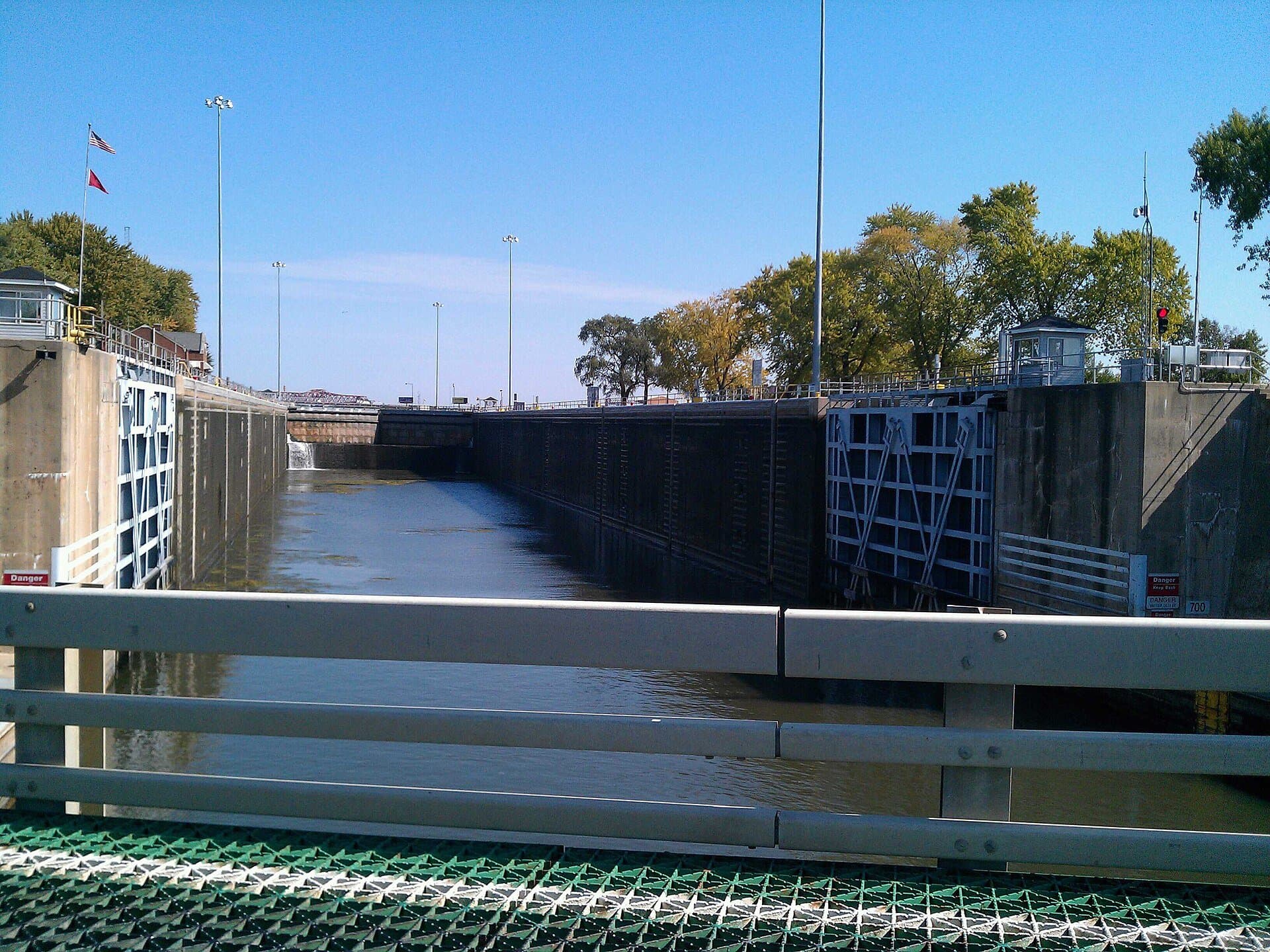 Brandon Road Lock and Dam on the Des Plaines River in Joliet